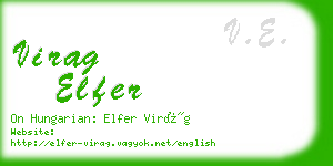 virag elfer business card